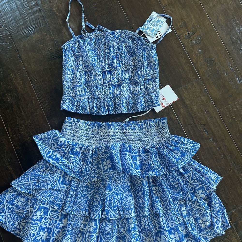 Roller Rabbit skirt set XS. NWT